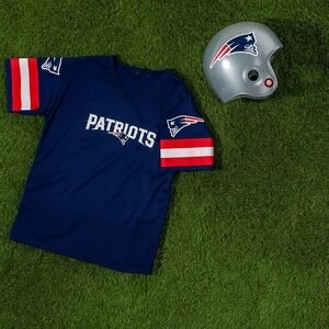 Franklin Sports NFL New Jersey Patriots Kids Helmet+Jersey Set